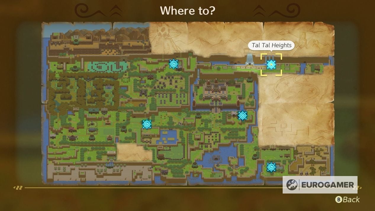 Zelda Link's Awakening Yarna Desert location, where to find Marin to